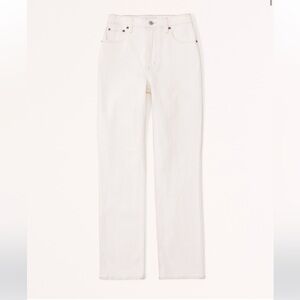 NWOT Abercrombie & Fitch Curve Love Ultra High Rise 90s Straight Jean